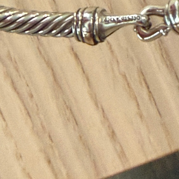 David Yurman Silver Cable Bracelet - Picture 3 of 6